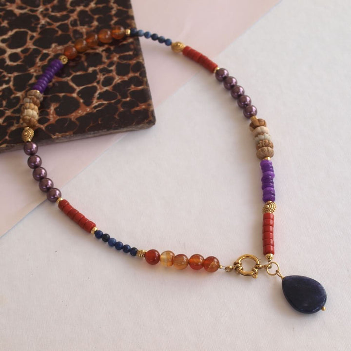 widaro ketting purple blue