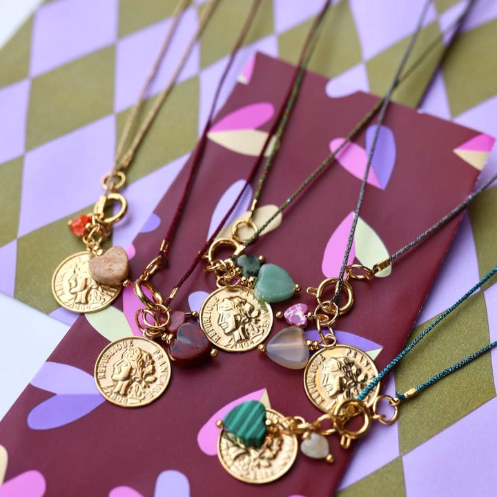 widaro ketting cord winter charms (kies je kleur)