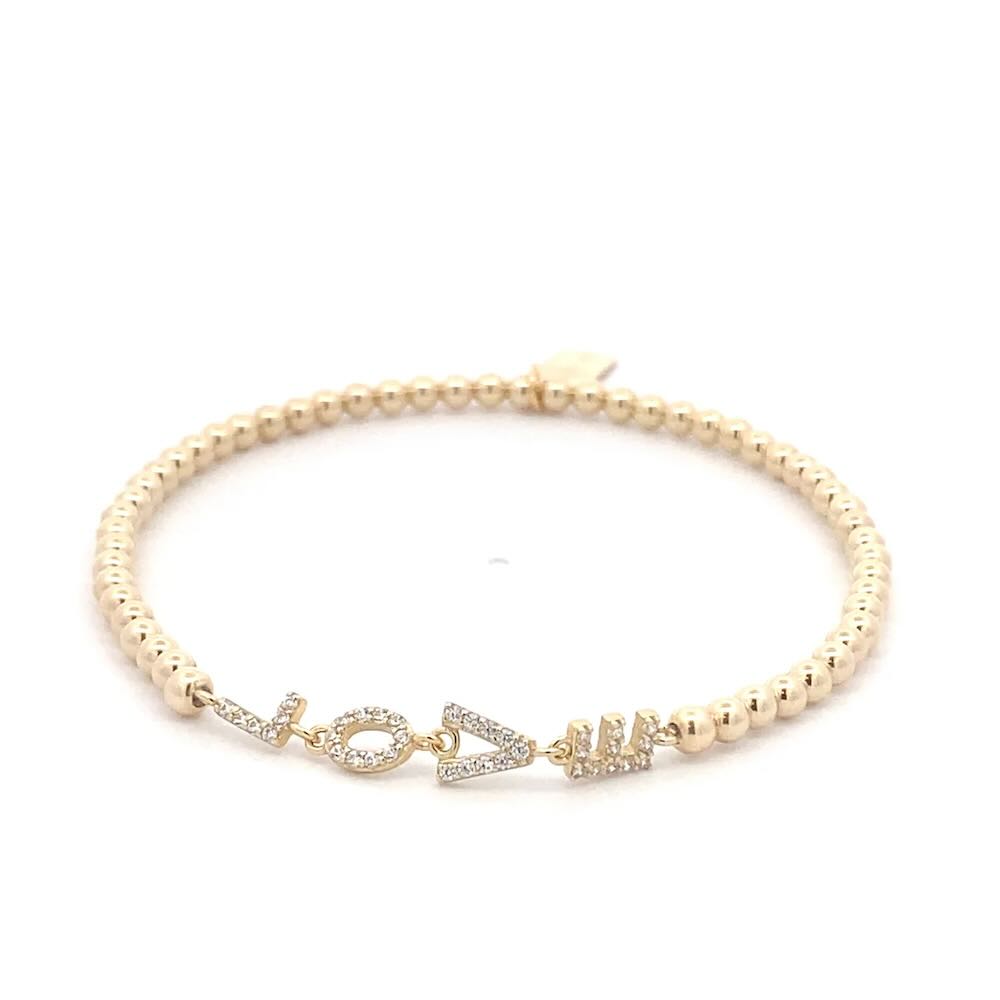 Pscallme armband love connect gold coloured