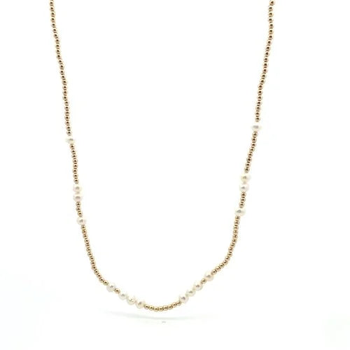 pscallme ketting 2mm pearl gold