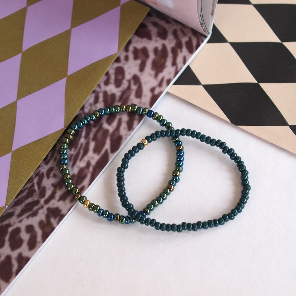 widaro armband oil green/ dark green (kies je kleur)