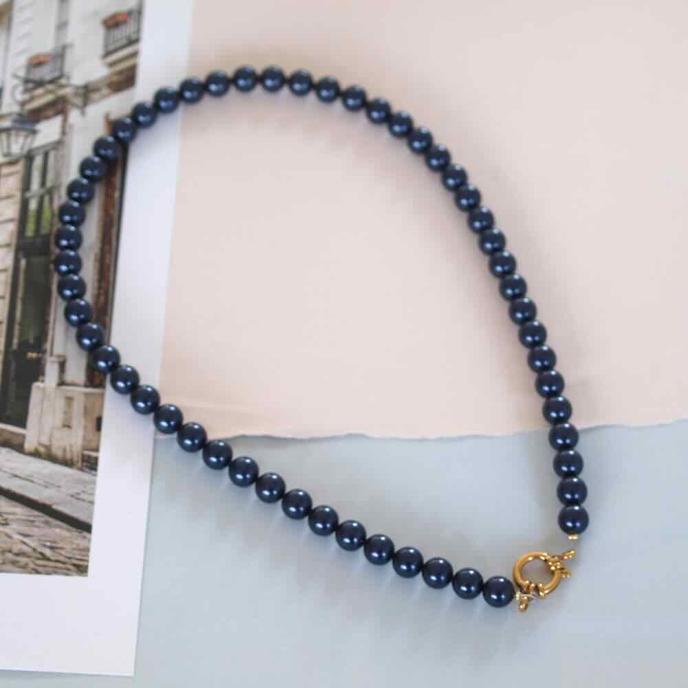 widaro parelketting night blue 8mm