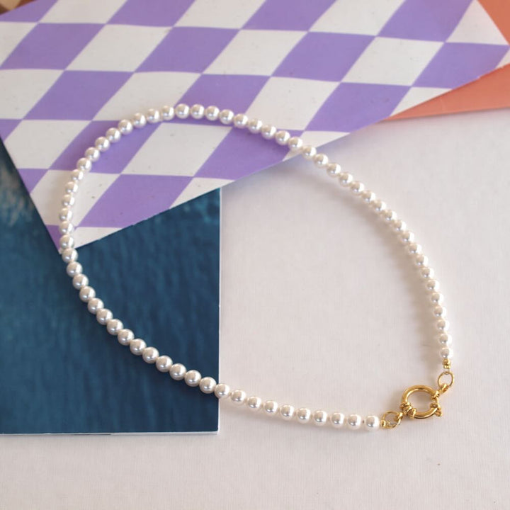 Widaro ketting witte parel 6mm