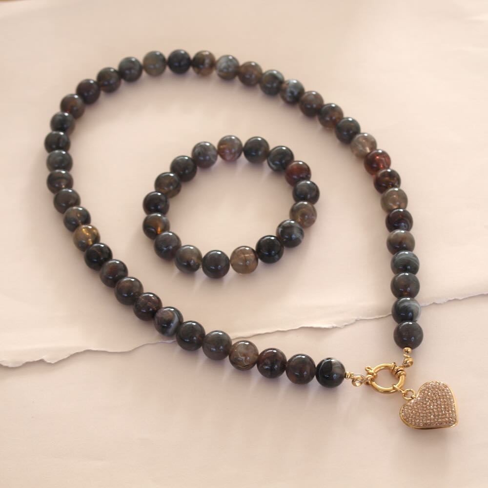 bedels heart with sparkles (kies je kleur)