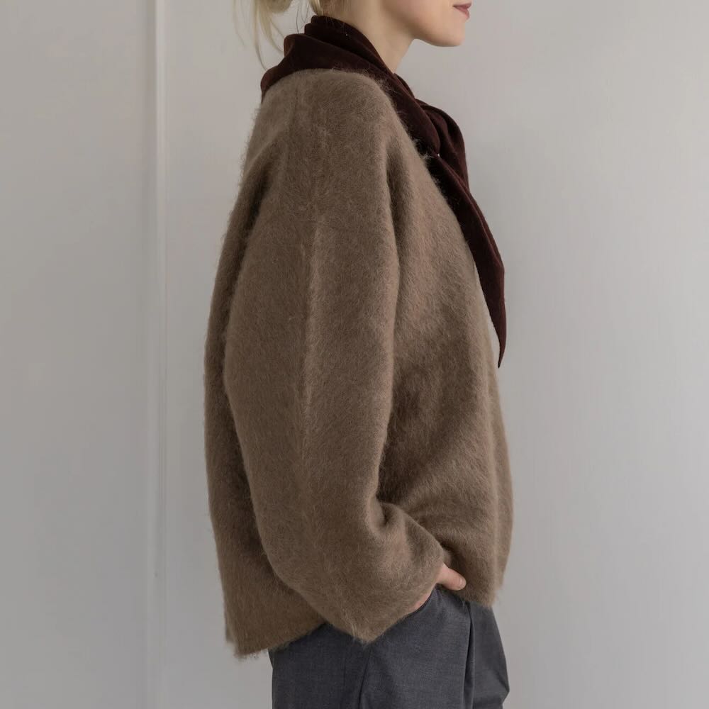 sjaalmania sjaal cosy triangle hickory