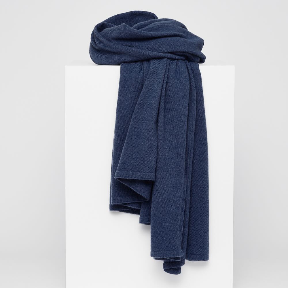 sjaalmania cosy chic long denim melee