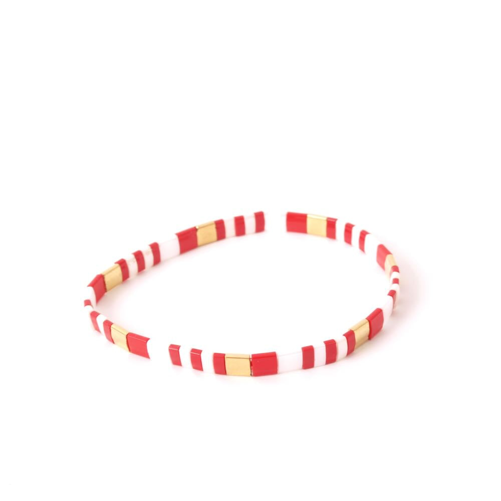 widaro tila armband red white