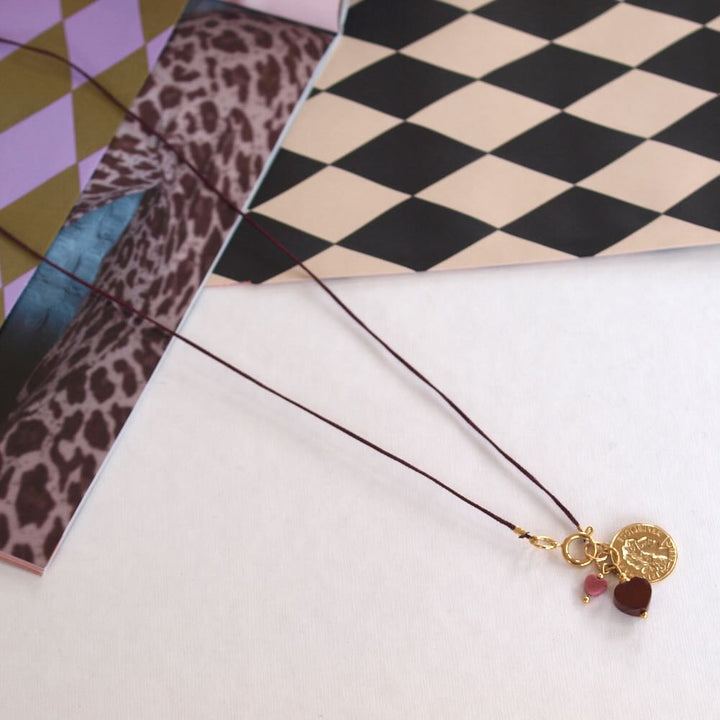 widaro ketting cord winter charms (kies je kleur)