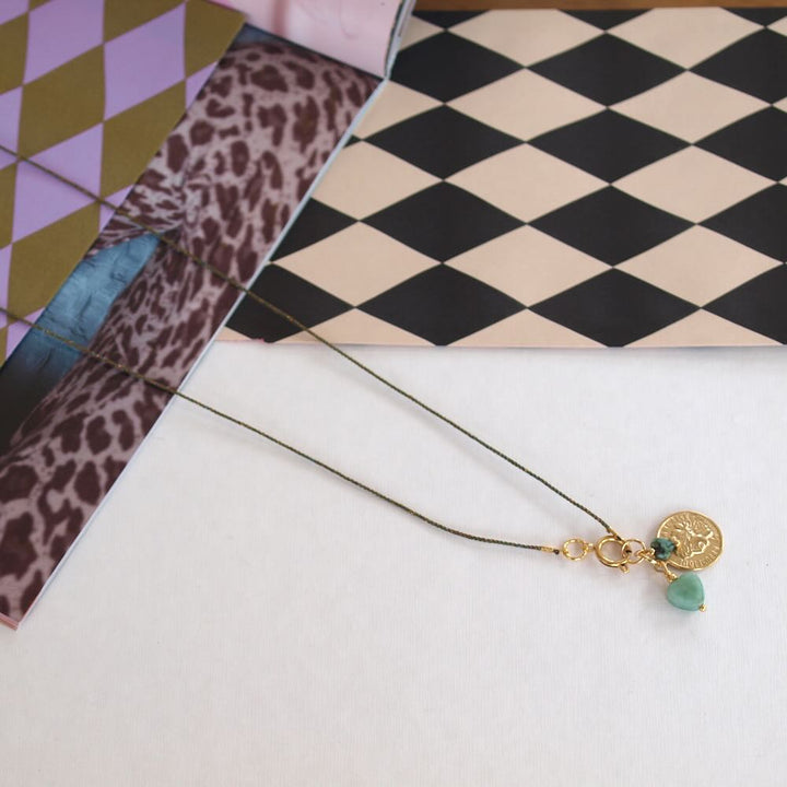 widaro ketting cord winter charms (kies je kleur)