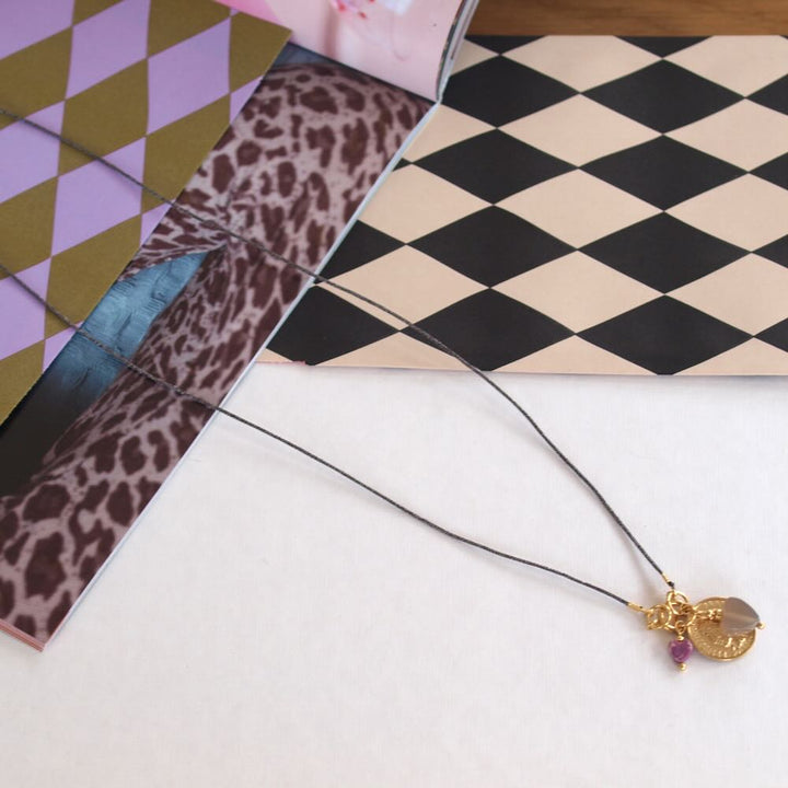 widaro ketting cord winter charms (kies je kleur)