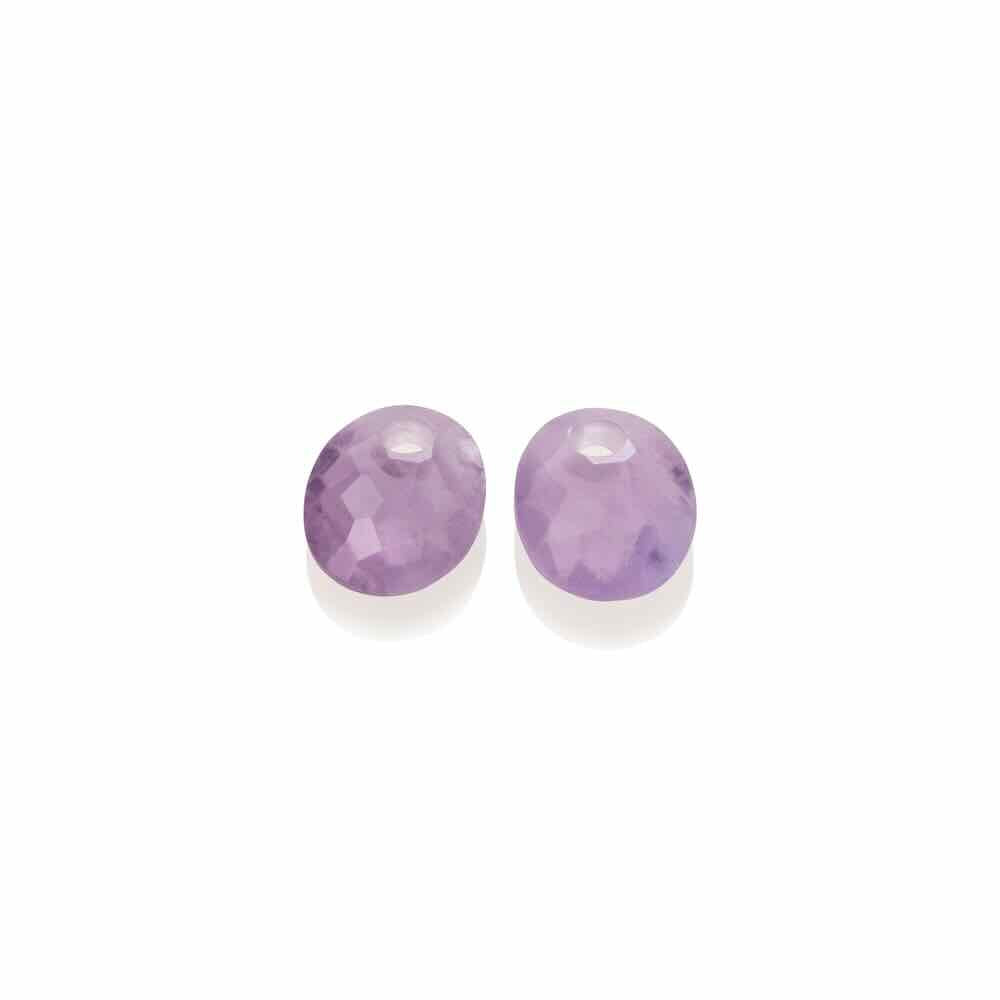 sparkling jewels hangers small oval facet amethyst