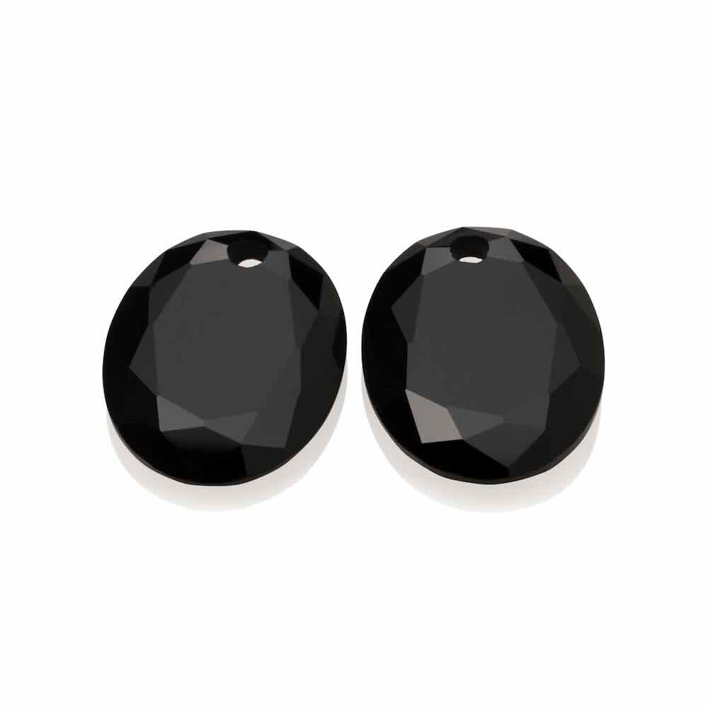 sparkling jewels hangers round oval onyx