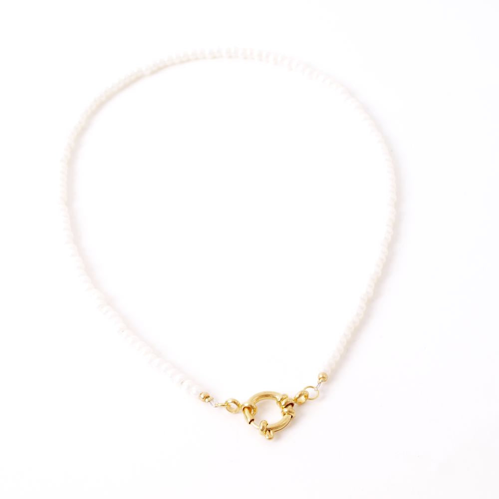 widaro ketting shiny white necklace