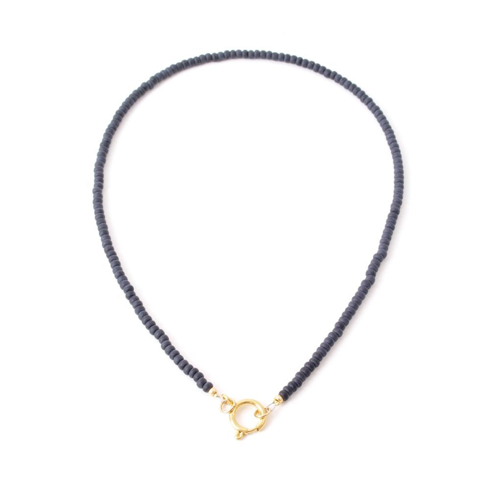widaro ketting black beads (kies goud/zilver)