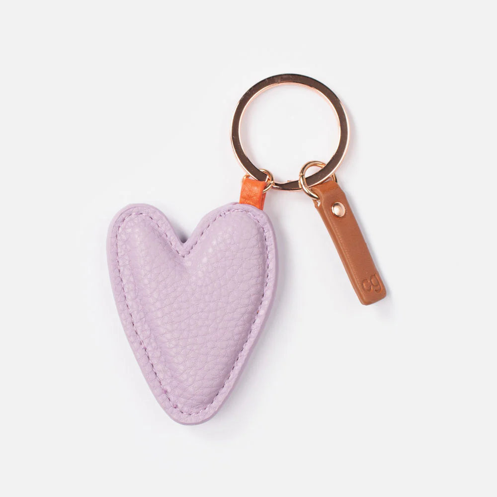 caroline gardner sleutelhanger hart paars