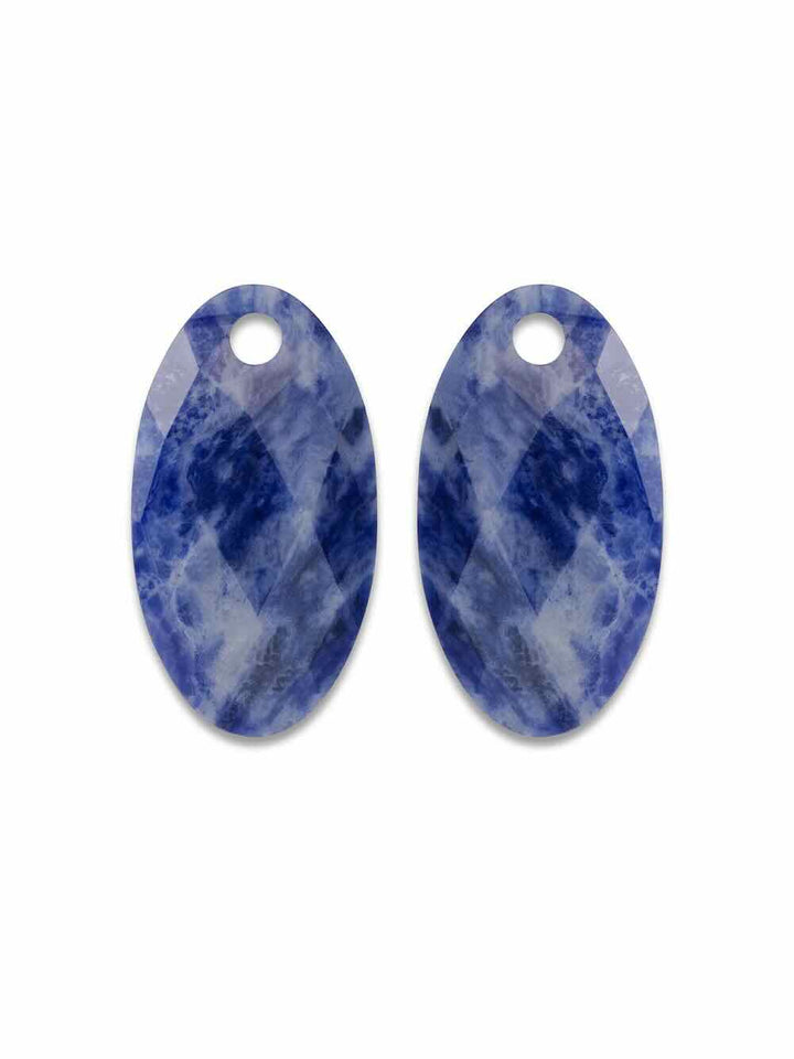 sparkling jewels edelstenen hangers large leaf sodalite