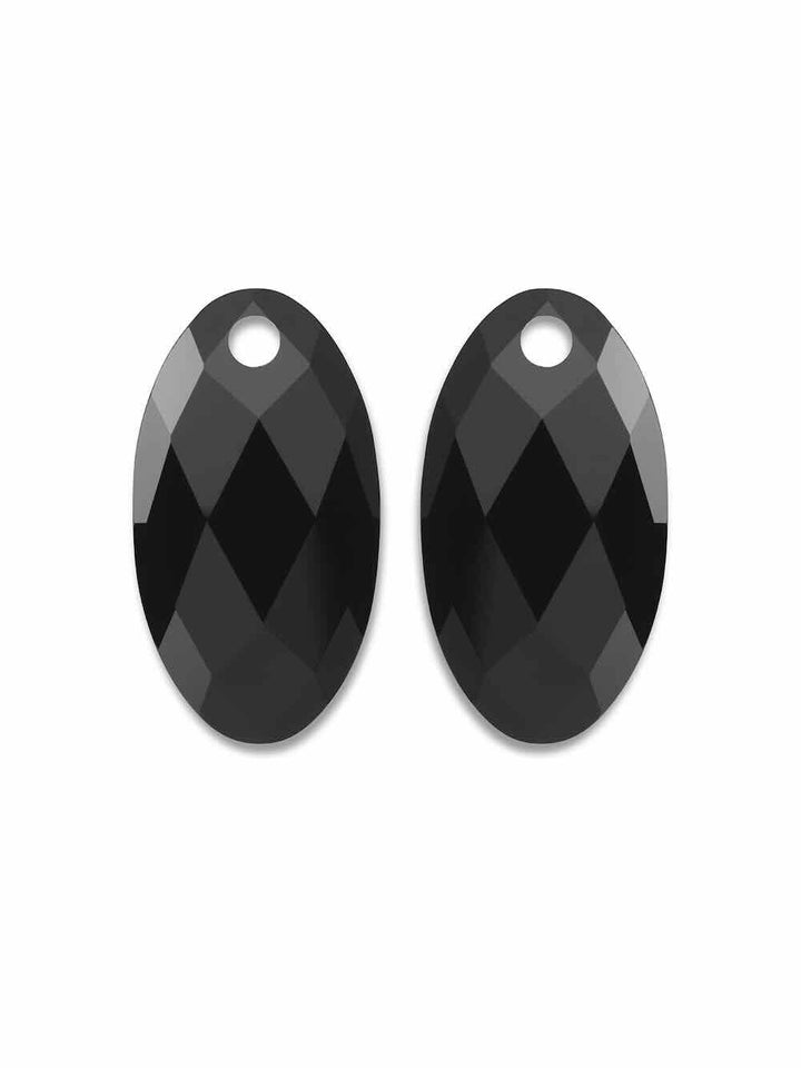 sparkling jewels edelstenen hangers large leaf onyx