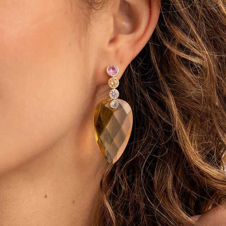 sparkling jewels hangers blossom light gold citrine