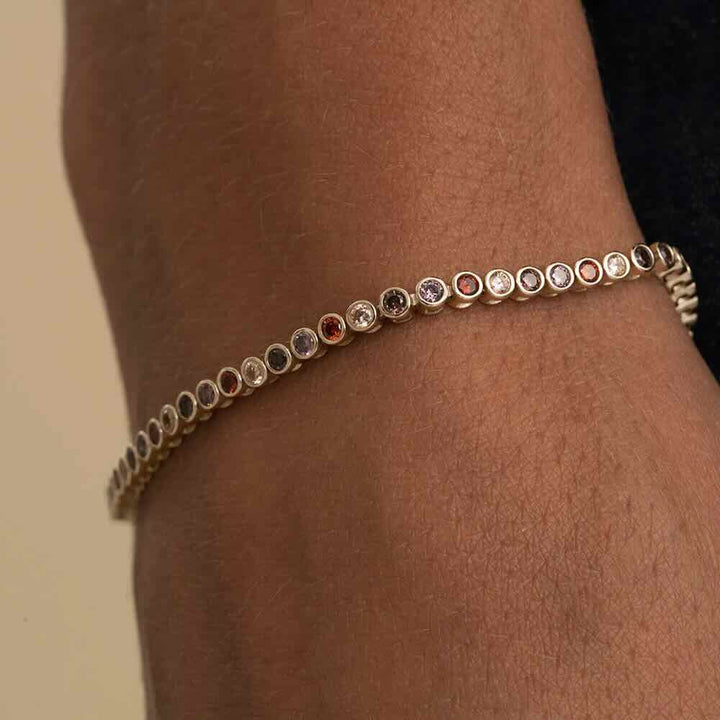 sparkling jewels armband tennis round multi colour