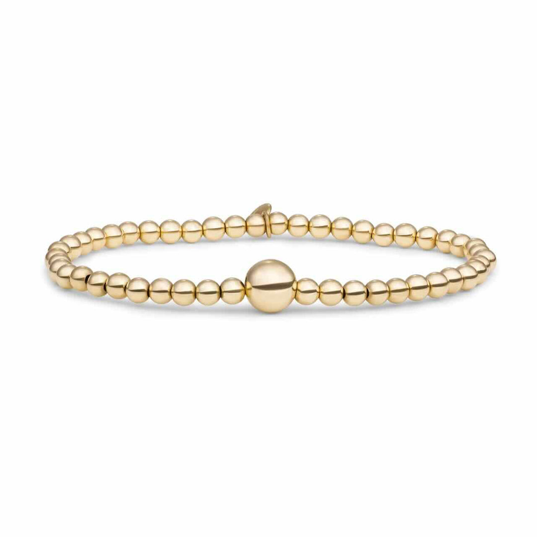 sparkling jewels armband core 8mm en 4mm gold