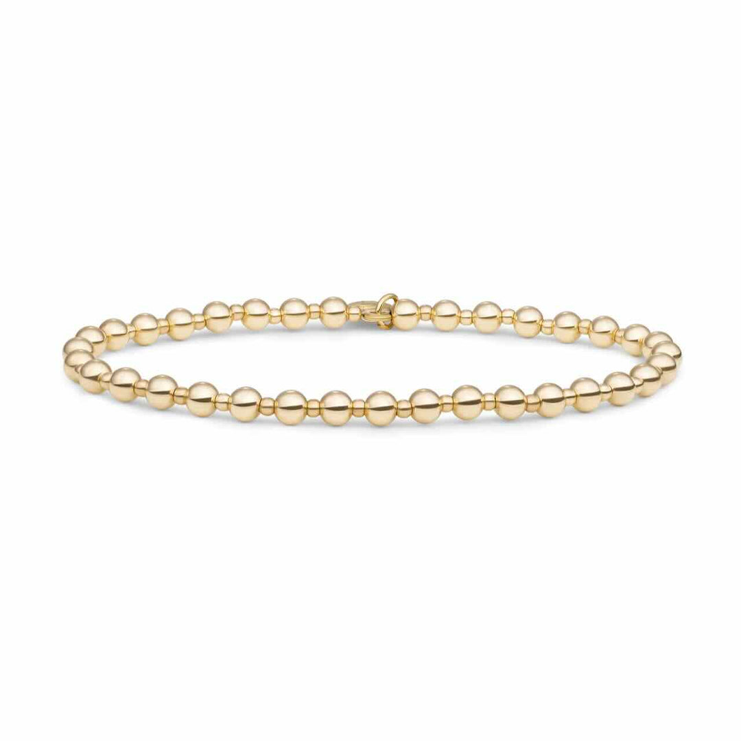 sparkling jewels armband bold mix 4mm en 2mm gold