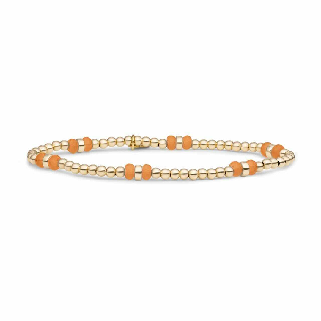 sparkling jewels armband double reverse roundel red aventurine