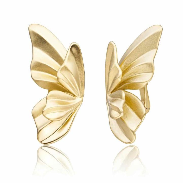 sparkling jewels oorbellen butterfly push back gold