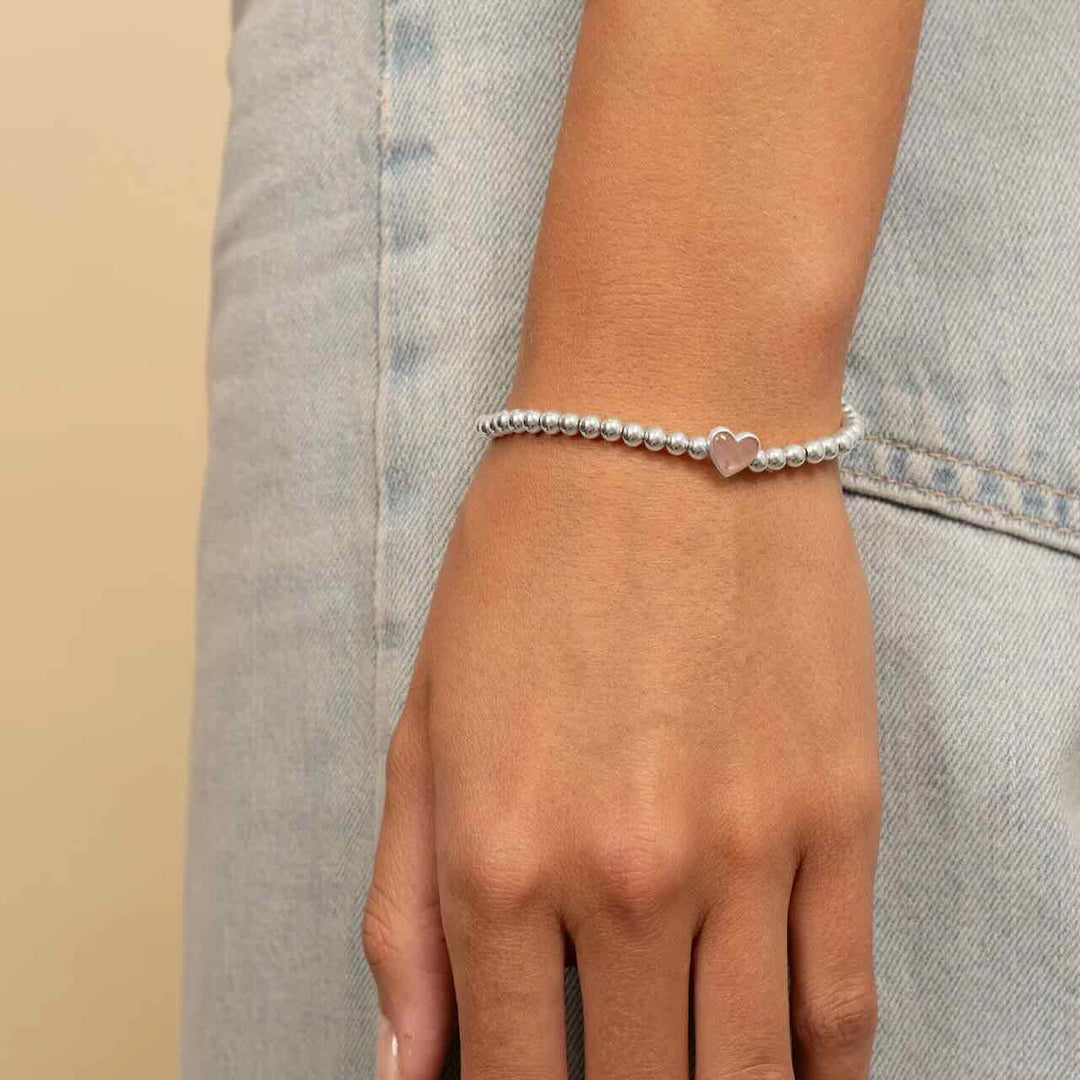 sparkling jewels armband mom pink opalite silver