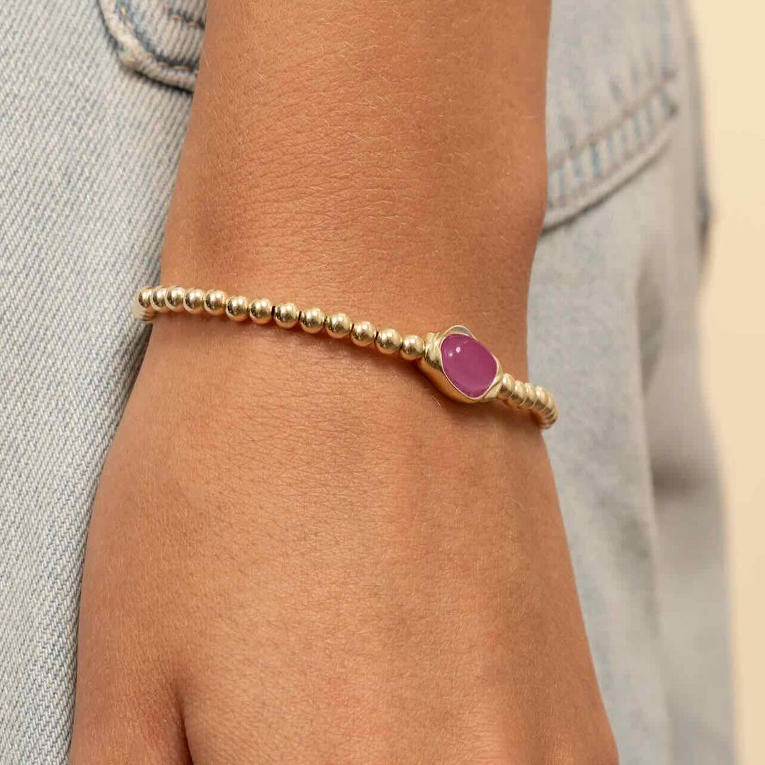 sparkling jewels flow armband candy jade