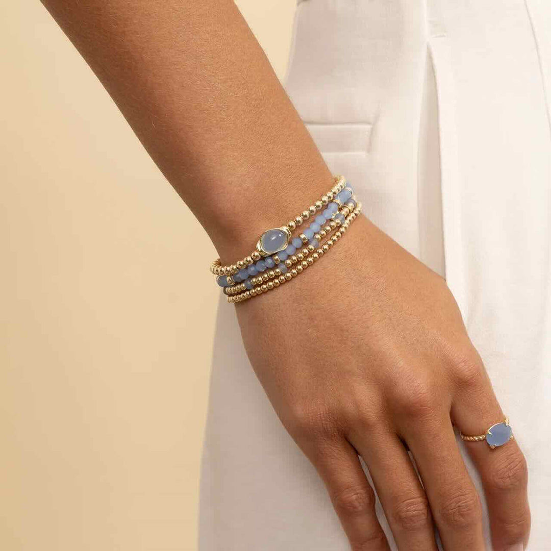 sparkling jewels flow armband milky blue jade
