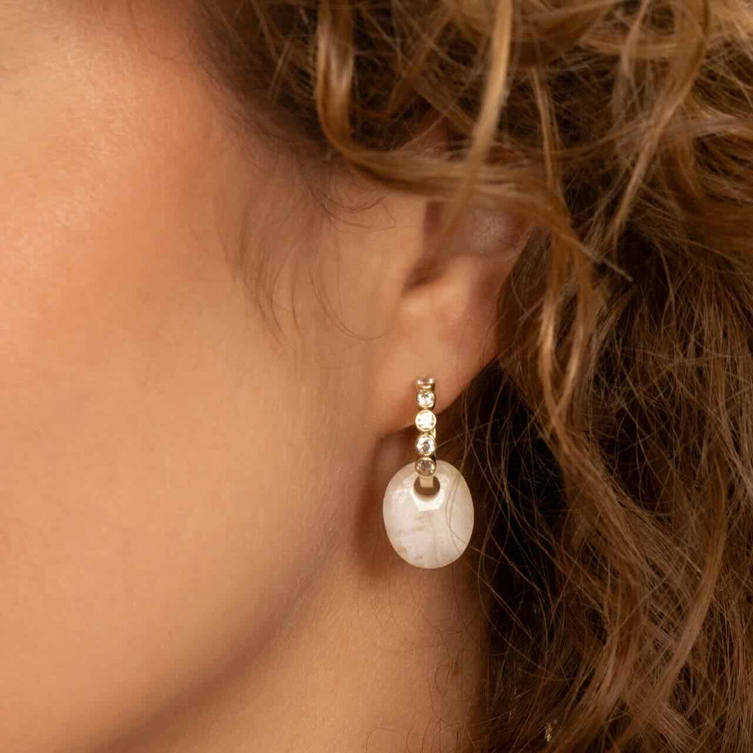 sparkling jewels hangers small oval moonstone
