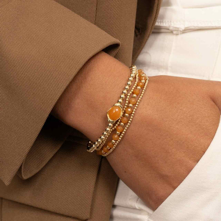 sparkling jewels flow armband red aventurine