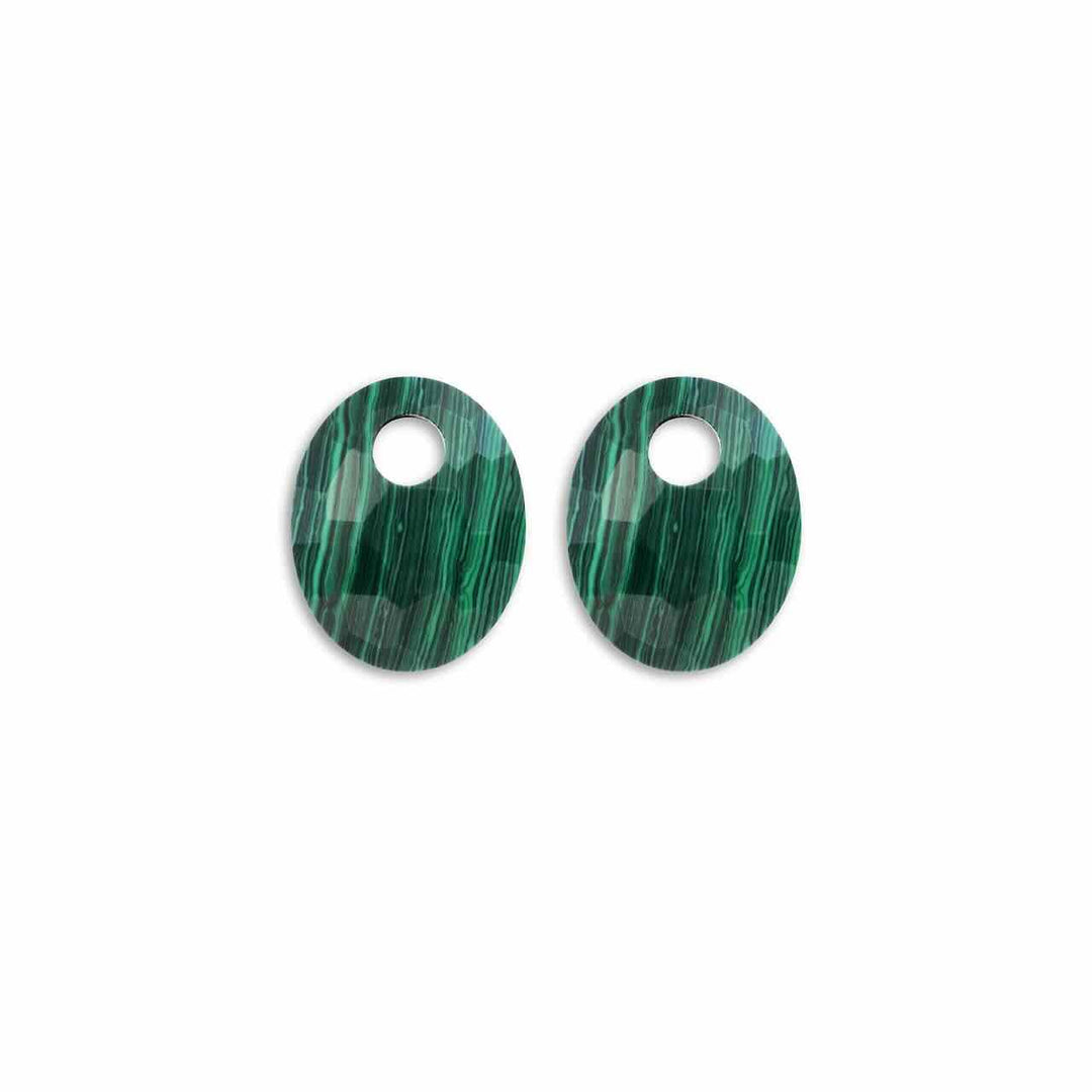 sparkling jewels hangers small oval malachite
