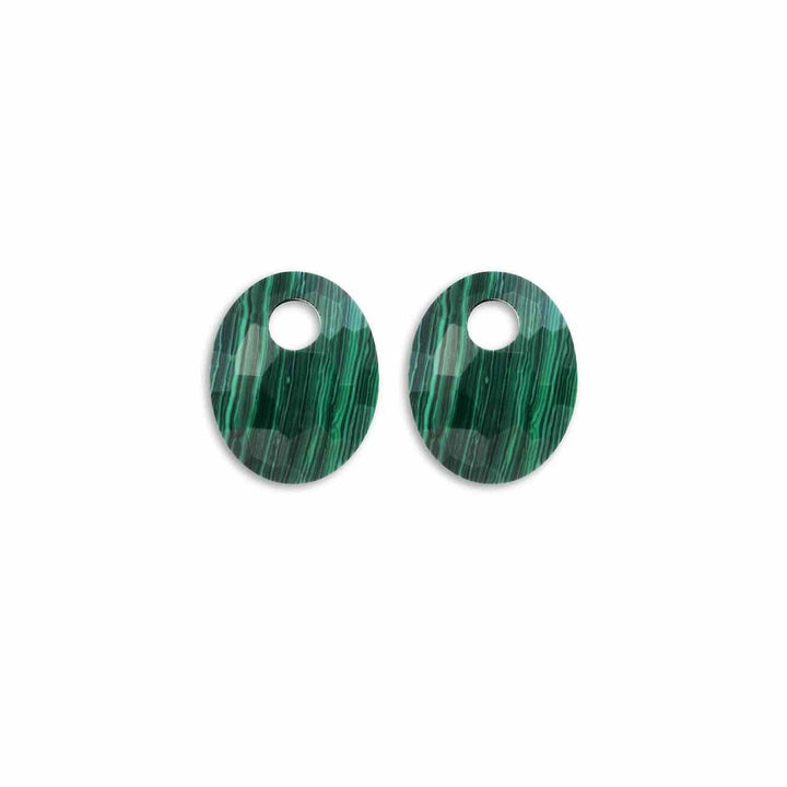 sparkling jewels hangers small oval malachite