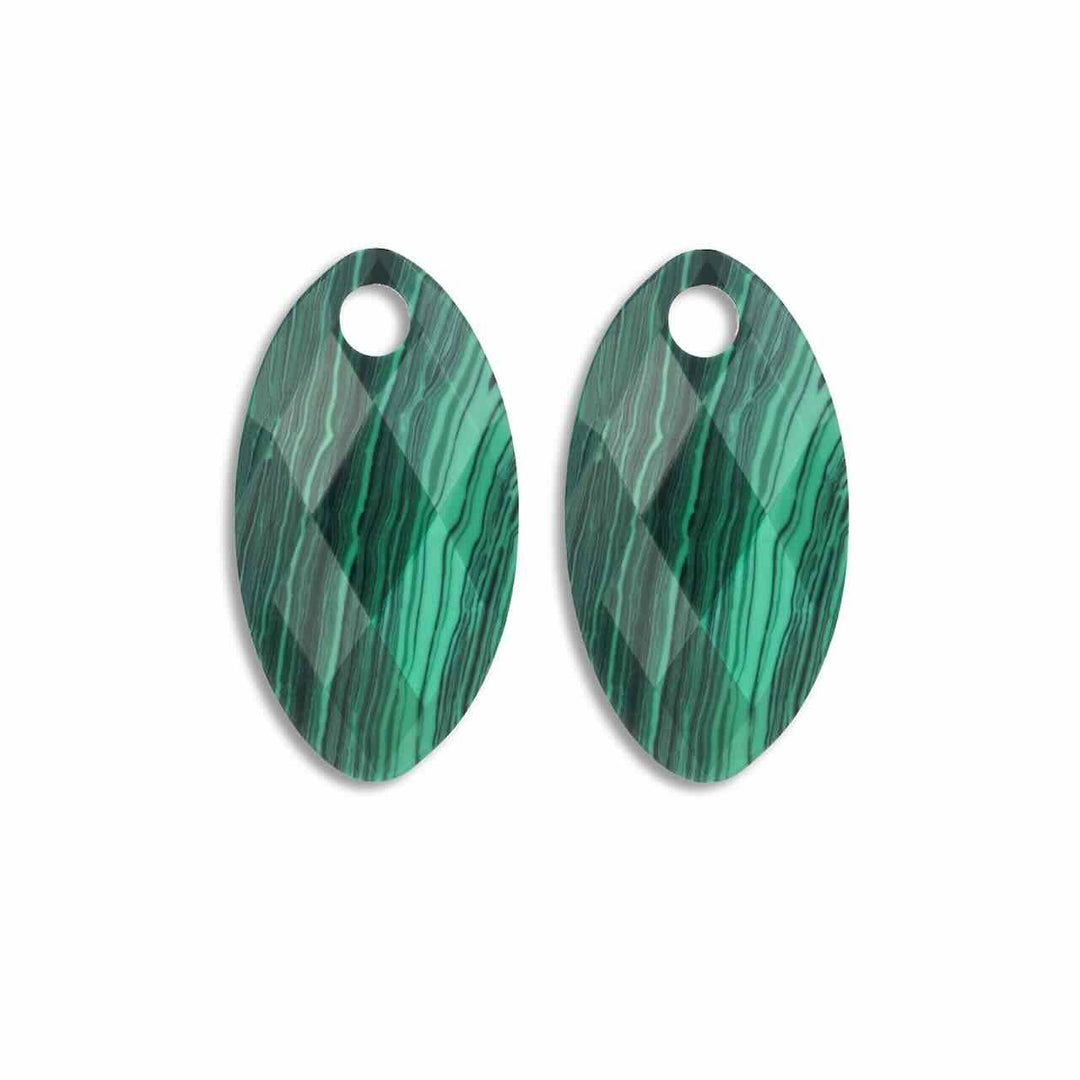 sparkling jewels hangers leaf malachite