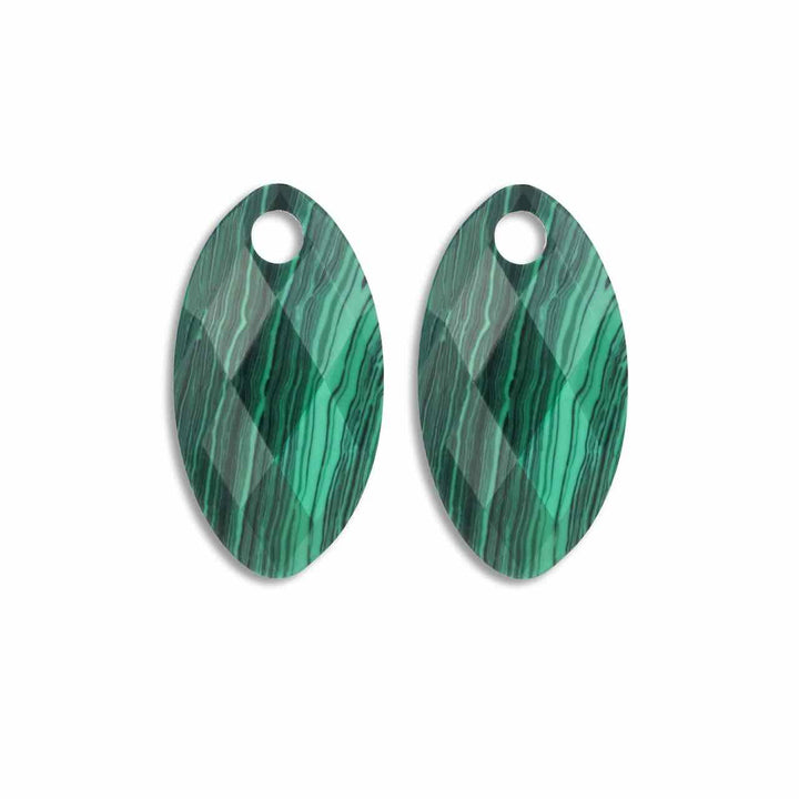 sparkling jewels hangers leaf malachite