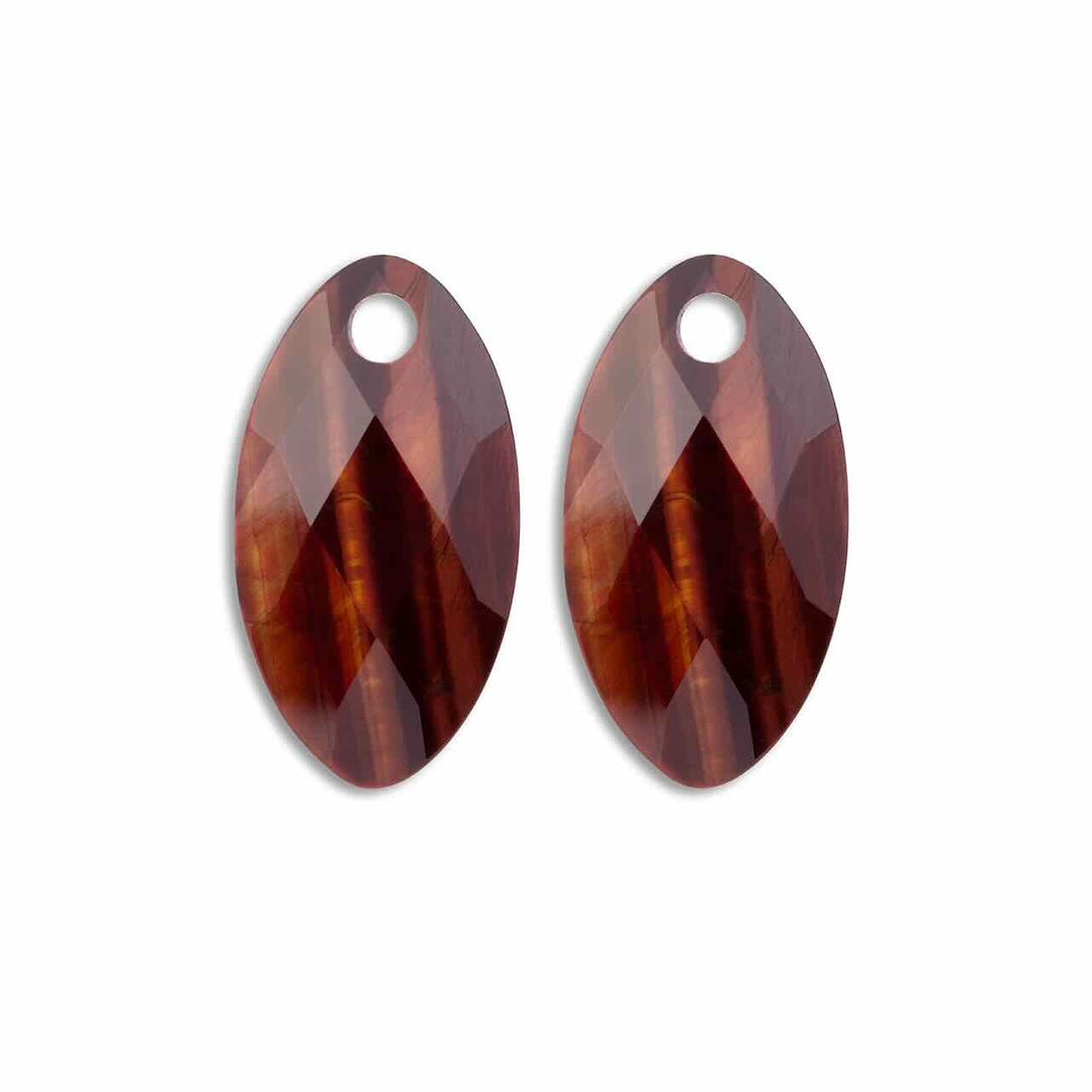 sparkling jewels leaf red tiger eye