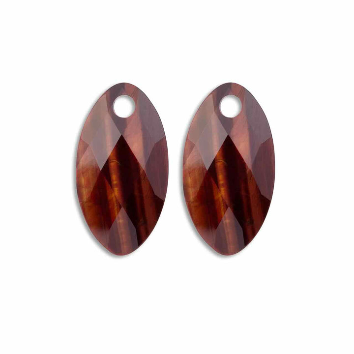 sparkling jewels leaf red tiger eye