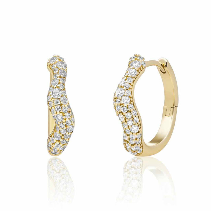 sparkling jewels creolen pave twirl zirconia gold