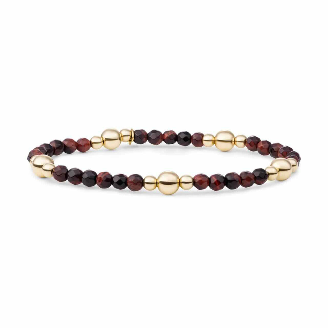 sparkling jewels armband red tiger eye bold mix