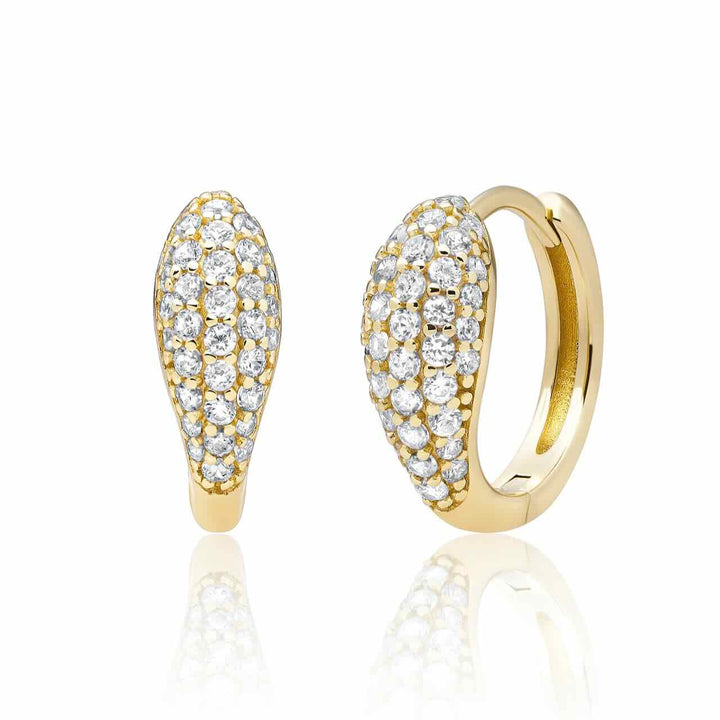 sparkling jewels creolen bold fuse small zirconia gold