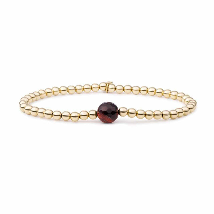 sparkling jewels armband core red tiger eye gold