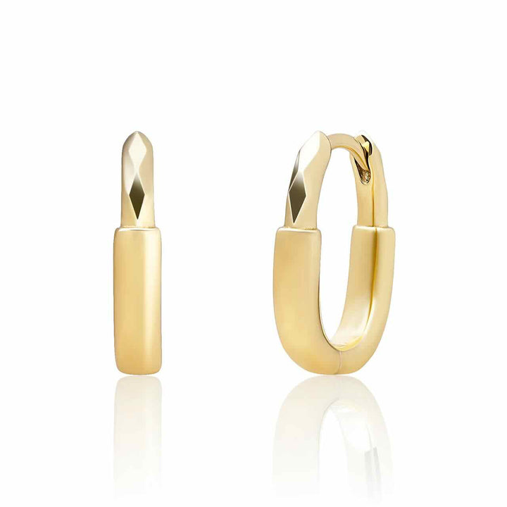 sparkling jewels creolen square edge gold