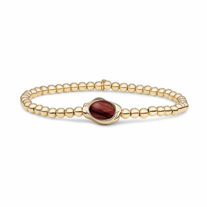 sparkling jewels flow armband red tiger eye