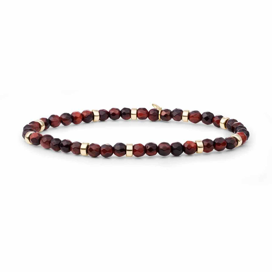 sparkling jewels armband roundel interstellar red tiger eye