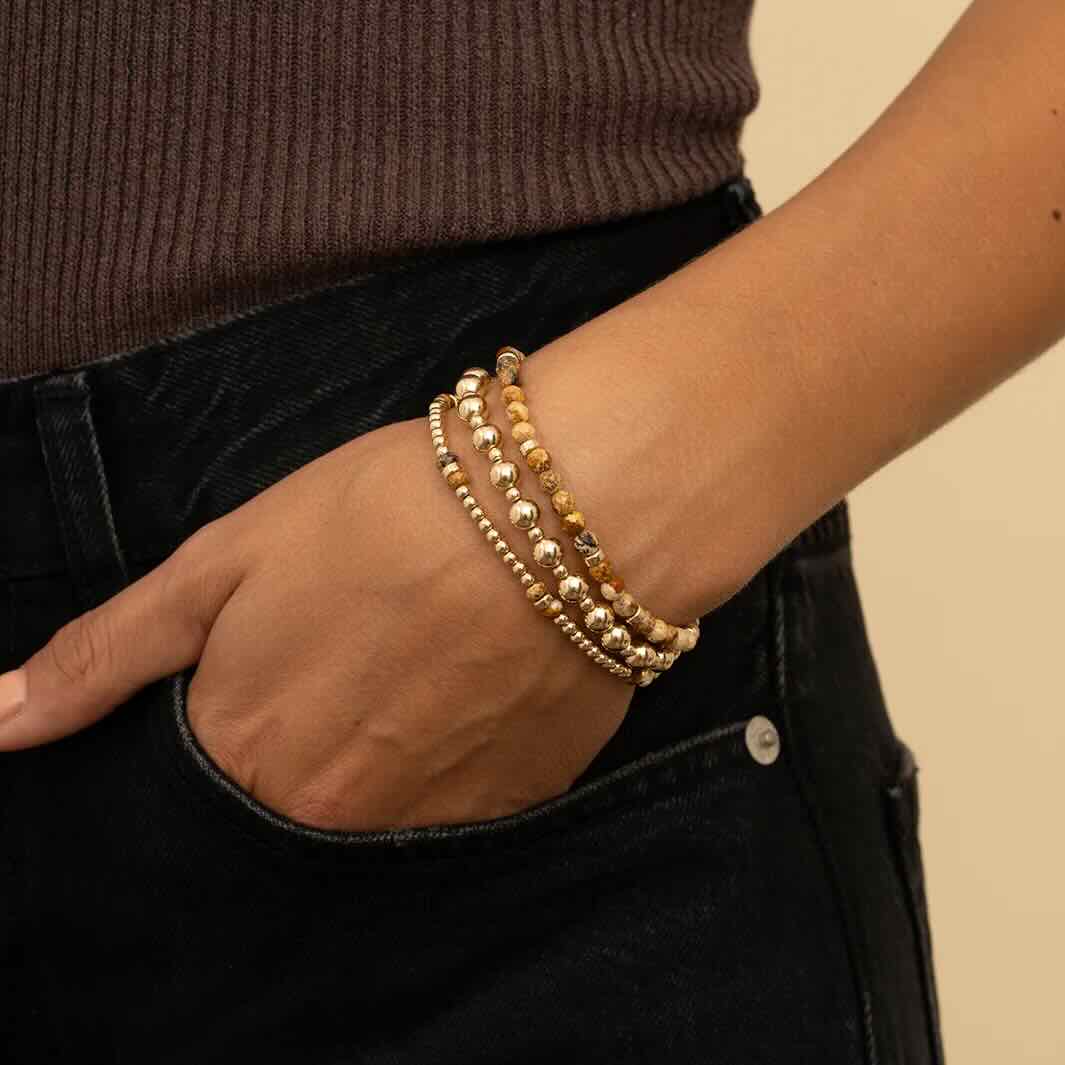 sparkling jewels armband roundel interstellar landscape jasper