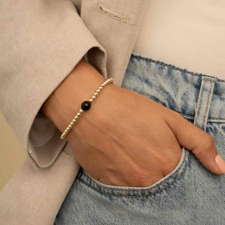 sparkling jewels armband core onyx gold