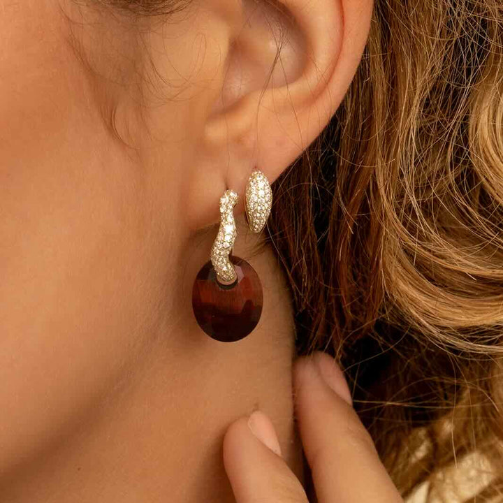 sparkling jewels creolen pave twirl zirconia gold
