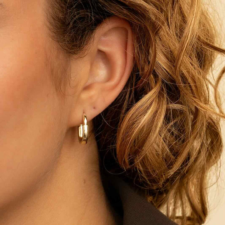 sparkling jewels creolen square edge gold