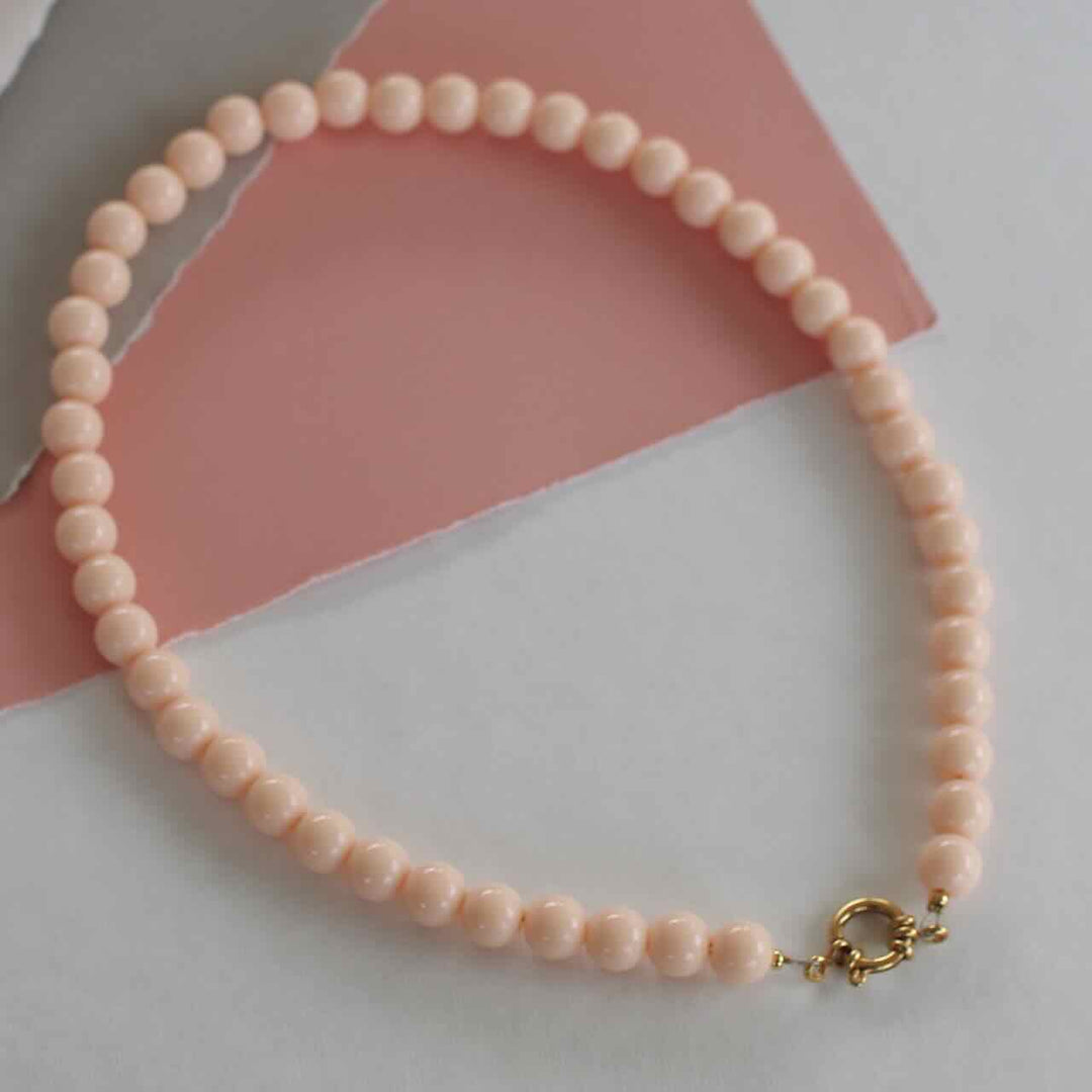 widaro ketting big round nude peach